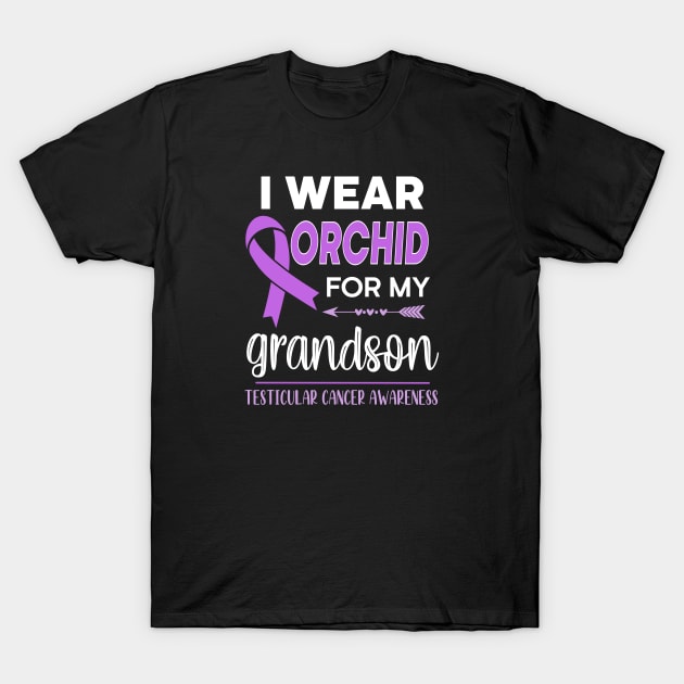 I Wear Orchid For My Grandson T-Shirt by jverdi28